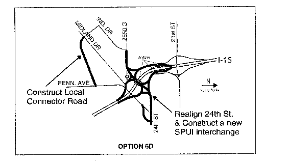 One of the Proposals for Reconstructing the 24th Street Interchange
